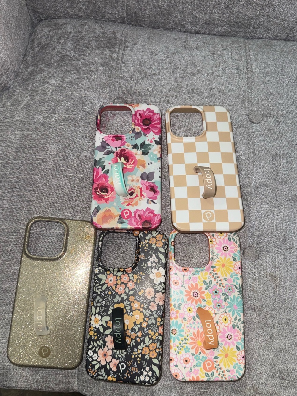 brand new iphone 14/15 pro max loopy case righty bundle